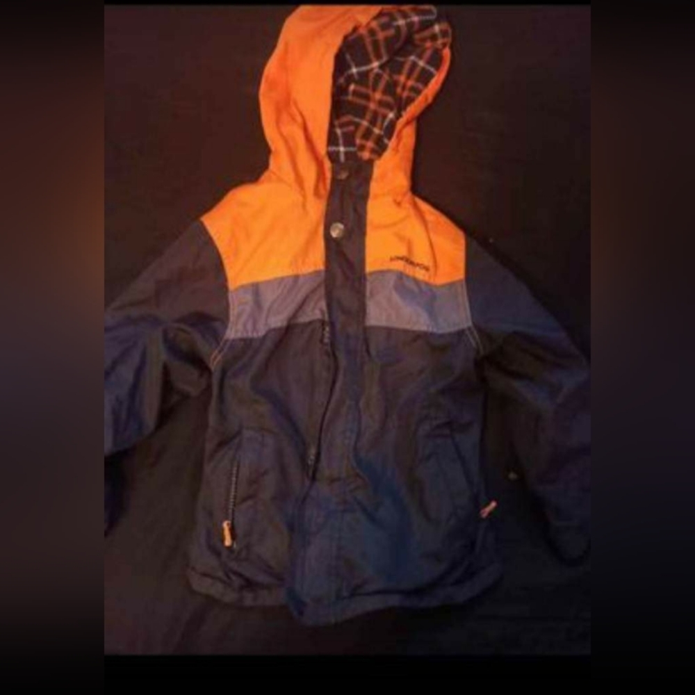 London Fog Fleece Lined Hooded Jacket Unisex Youth Size 6